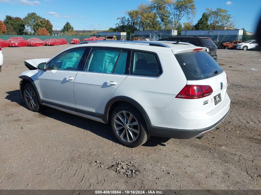 2017 Volkswagen Golf Alltrack Tsi S/Tsi Se/Tsi Sel VIN: 3VWH17AU4HM517415 Lot: 40618654