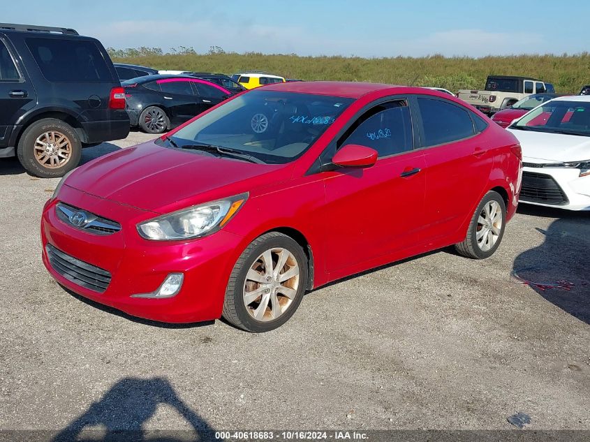 2012 Hyundai Accent Gls VIN: KMHCU4AE5CU228099 Lot: 40618683