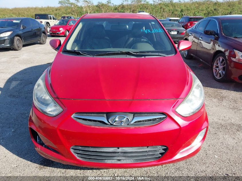 2012 Hyundai Accent Gls VIN: KMHCU4AE5CU228099 Lot: 40618683