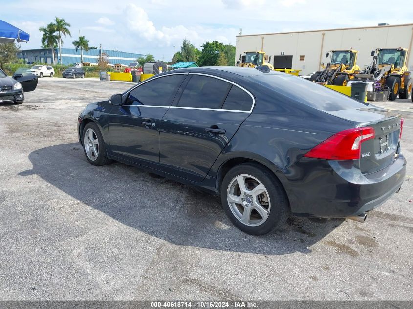 2013 Volvo S60 T5/T5 Platinum/T5 Premier/T5 Premier Plus VIN: YV1612FS8D2230742 Lot: 40618714