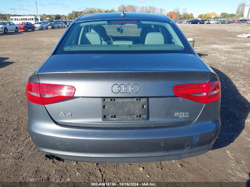 2013 Audi A4 2.0T Premium VIN: WAUFFAFL1DA124856 Lot: 40618756