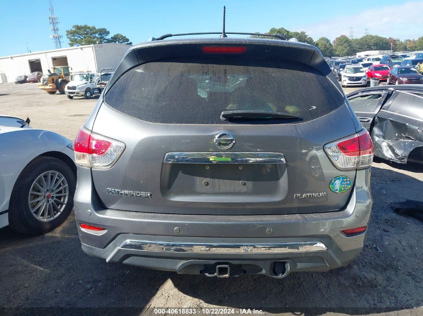 2016 Nissan Pathfinder Platinum VIN: 5N1AR2MN8GC657452 Lot: 40618833