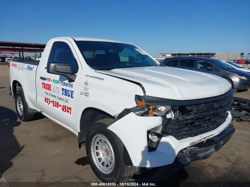 2022 Chevrolet Silverado 1500 2Wd Regular Cab Standard Bed Wt VIN: 3GCNAAEK0NG569453 Lot: 40618855