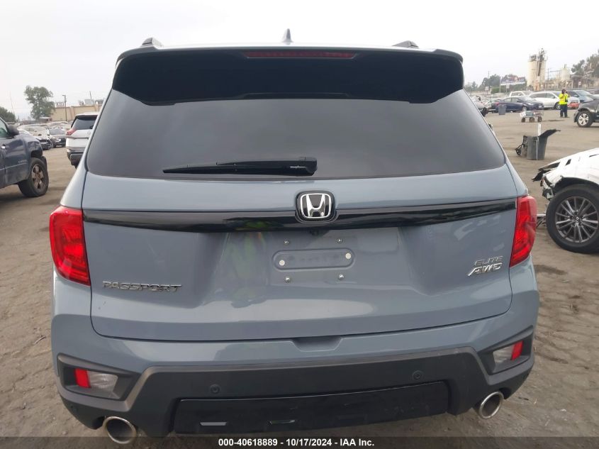 2022 Honda Passport Elite VIN: 5FNYF8H03NB010552 Lot: 40618889