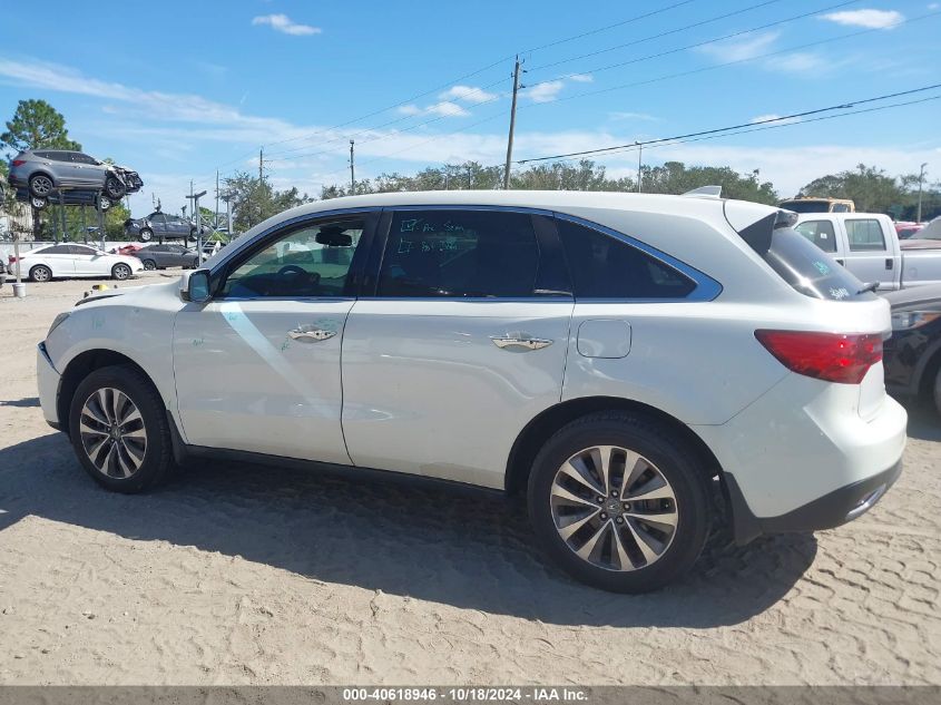 2014 Acura Mdx Technology Package VIN: 5FRYD3H48EB018950 Lot: 40618946