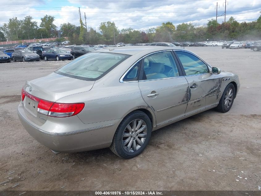 2009 Hyundai Azera Limited VIN: KMHFC46F29A370244 Lot: 40618976