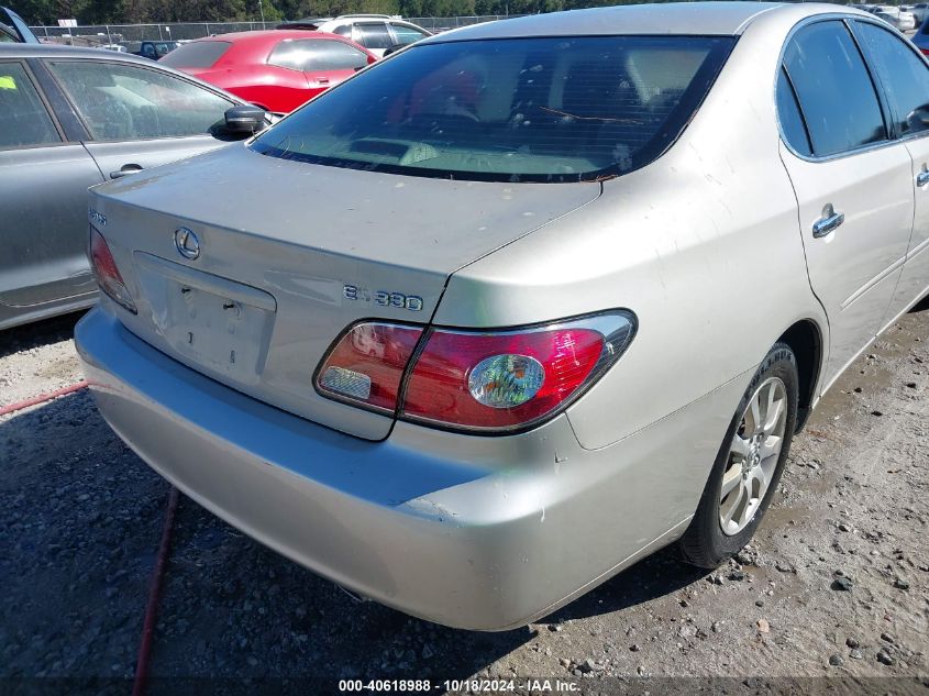 2004 Lexus Es 330 VIN: JTHBA30G945021991 Lot: 40618988