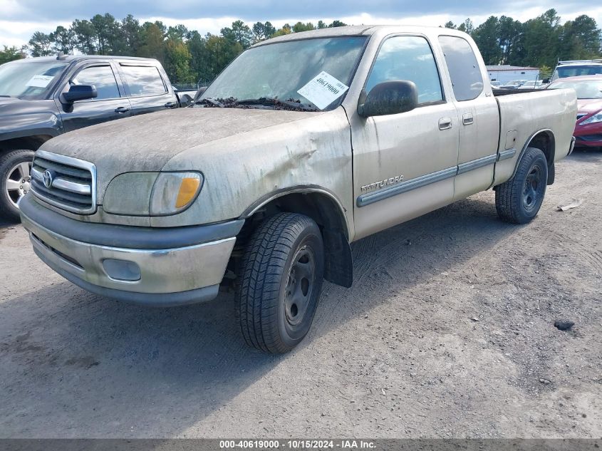 2002 Toyota Tundra Sr5 VIN: 5TBRN34142S225155 Lot: 40619000