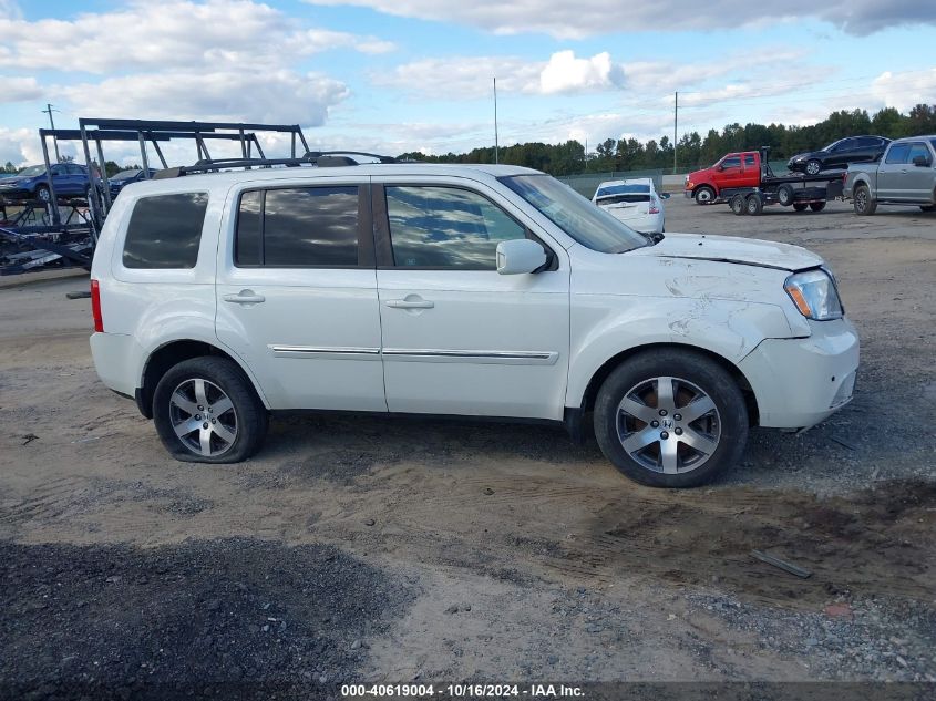 2012 Honda Pilot Touring VIN: 5FNYF4H97CB028833 Lot: 40619004