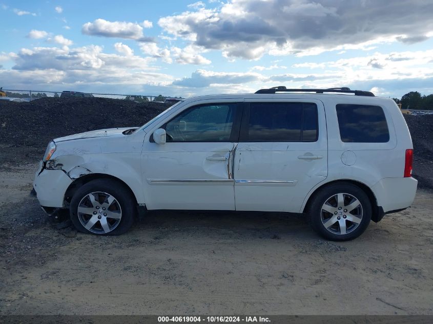 2012 Honda Pilot Touring VIN: 5FNYF4H97CB028833 Lot: 40619004