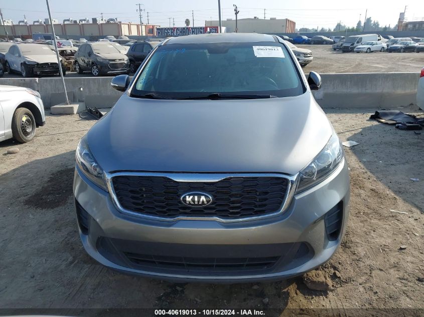 2019 Kia Sorento 2.4L Lx VIN: 5XYPG4A36KG503913 Lot: 40619013