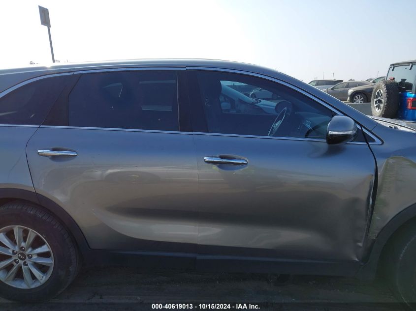 2019 Kia Sorento 2.4L Lx VIN: 5XYPG4A36KG503913 Lot: 40619013