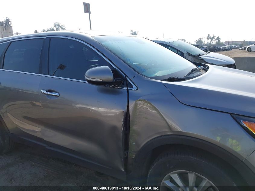 2019 Kia Sorento 2.4L Lx VIN: 5XYPG4A36KG503913 Lot: 40619013