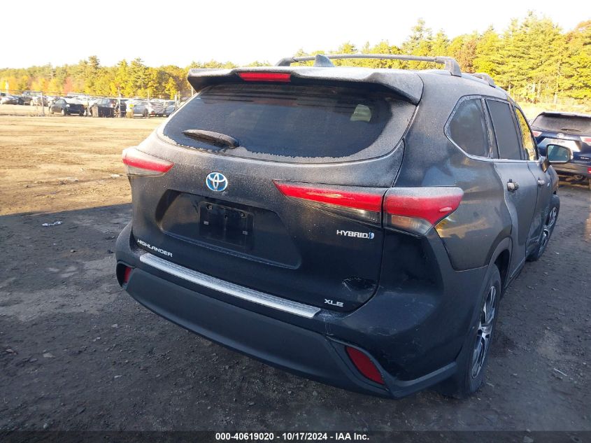 2021 Toyota Highlander Hybrid Xle VIN: 5TDGBRCH2MS045975 Lot: 40619020