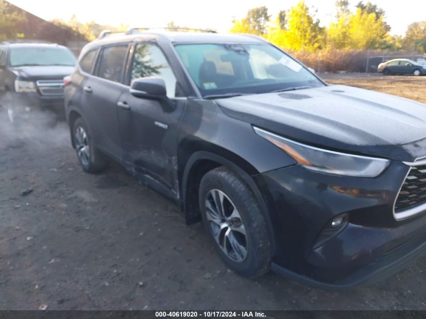 2021 TOYOTA HIGHLANDER HYBRID XLE - 5TDGBRCH2MS045975