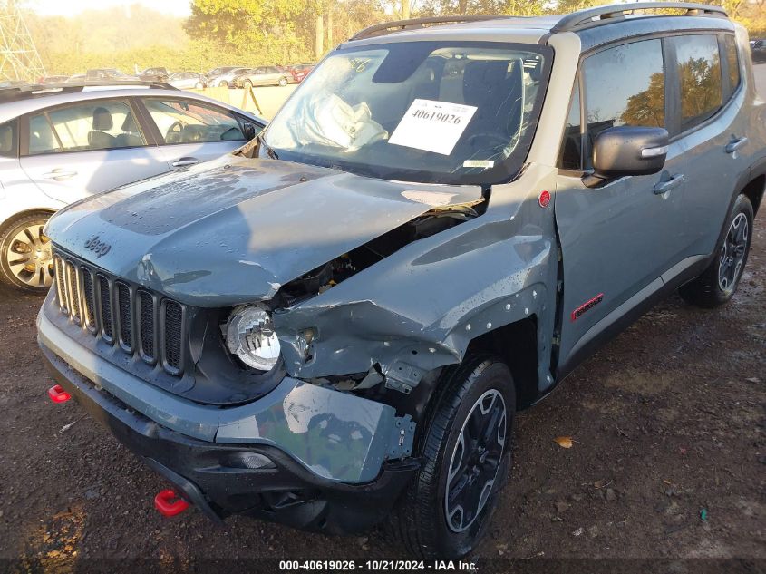 2017 Jeep Renegade Trailhawk VIN: ZACCJBCB3HPG00584 Lot: 40619026