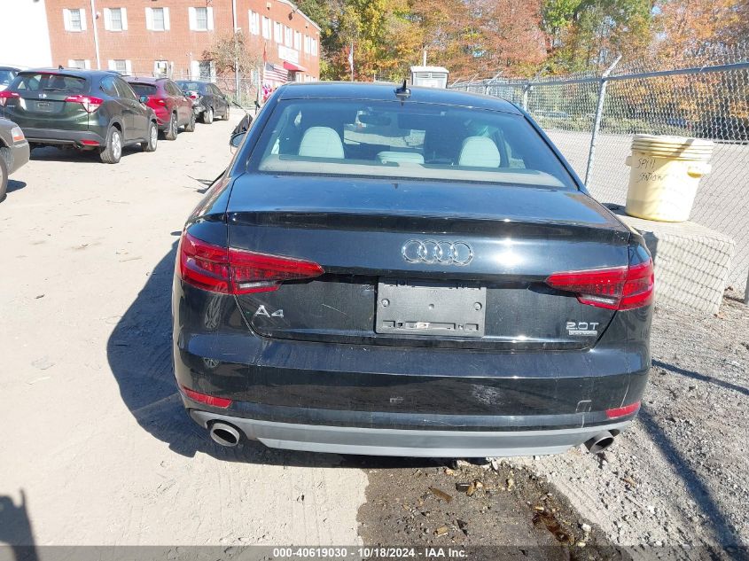 2017 Audi A4 2.0T Premium VIN: WAUANAF40HN071183 Lot: 40619030