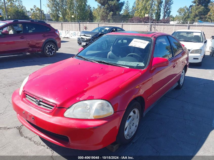 1998 Honda Civic Ex VIN: 1HGEJ8240WL076358 Lot: 40619048