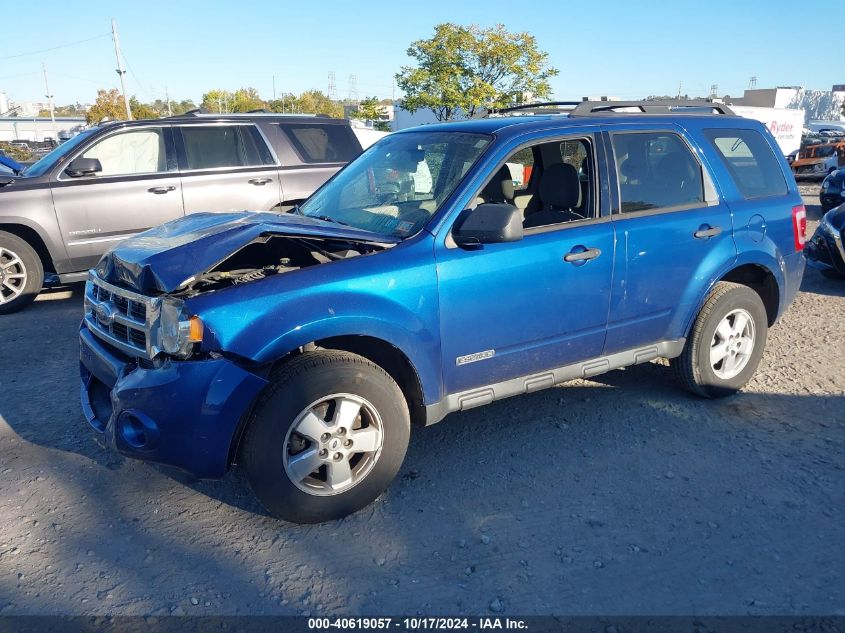 2008 Ford Escape Xls/Xls Manual VIN: 1FMCU02Z28KA95606 Lot: 40619057