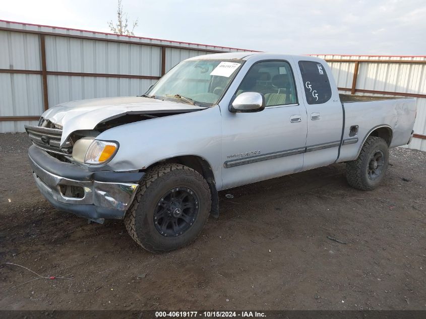 2000 Toyota Tundra Sr5 V8 VIN: 5TBBT441XYS064414 Lot: 40619177