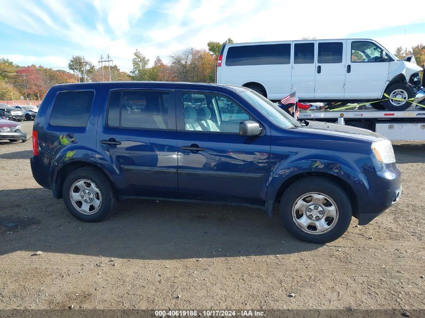 2014 Honda Pilot Lx VIN: 5FNYF4H28EB018107 Lot: 40619188