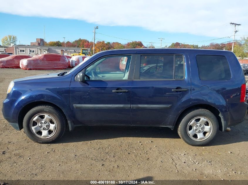 2014 Honda Pilot Lx VIN: 5FNYF4H28EB018107 Lot: 40619188