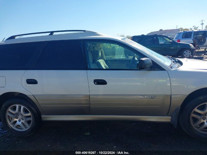 2004 Subaru Outback VIN: 4S3BH675247644697 Lot: 40619267