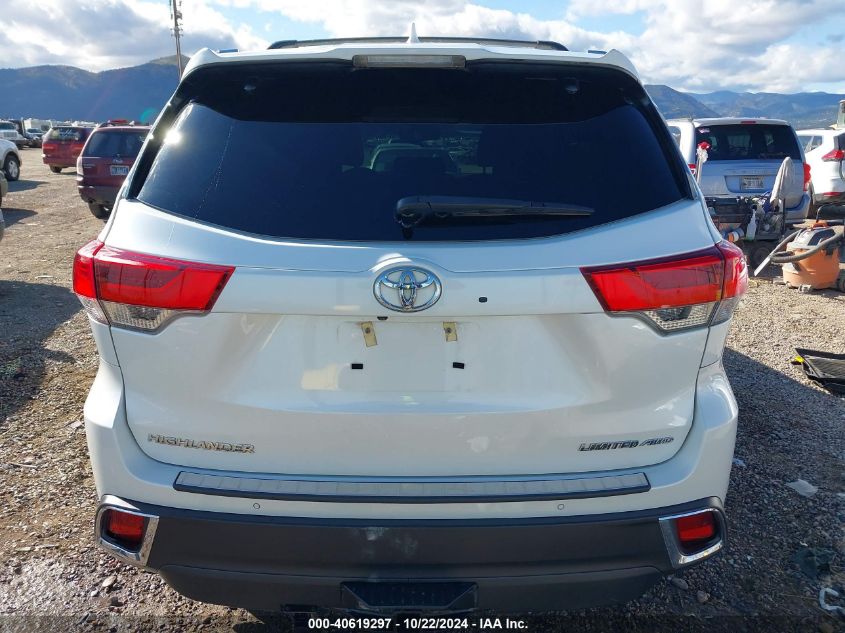 2019 Toyota Highlander Limited VIN: 5TDDZRFH1KS745901 Lot: 40619297