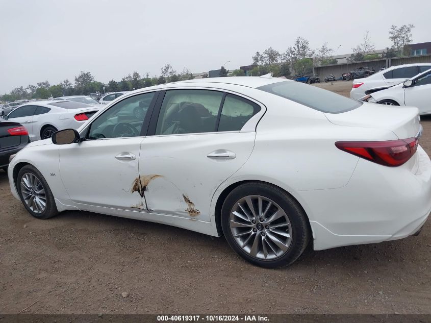 2018 Infiniti Q50 3.0T Luxe VIN: JN1EV7AP4JM592043 Lot: 40619317