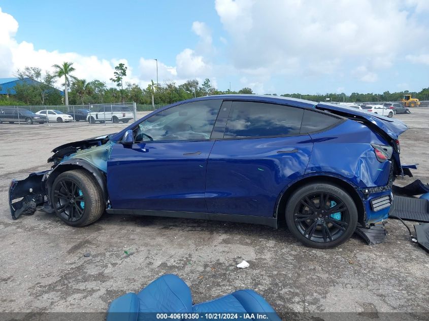 2023 Tesla Model Y Awd/Long Range Dual Motor All-Wheel Drive VIN: 7SAYGAEE4PF701471 Lot: 40619350