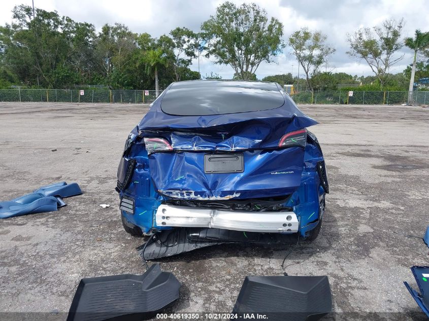 2023 Tesla Model Y Awd/Long Range Dual Motor All-Wheel Drive VIN: 7SAYGAEE4PF701471 Lot: 40619350