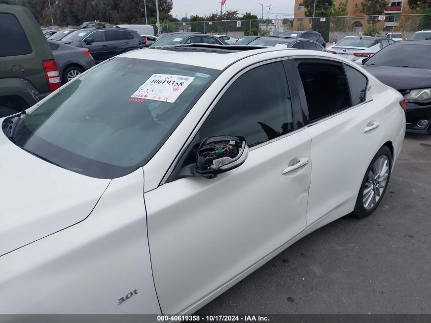 2019 Infiniti Q50 3.0T Luxe VIN: JN1EV7AP8KM516763 Lot: 40619358