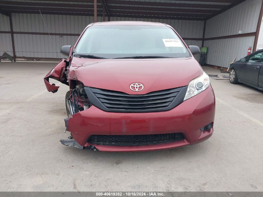 2013 Toyota Sienna L V6 7 Passenger VIN: 5TDZK3DC0DS285406 Lot: 40619382