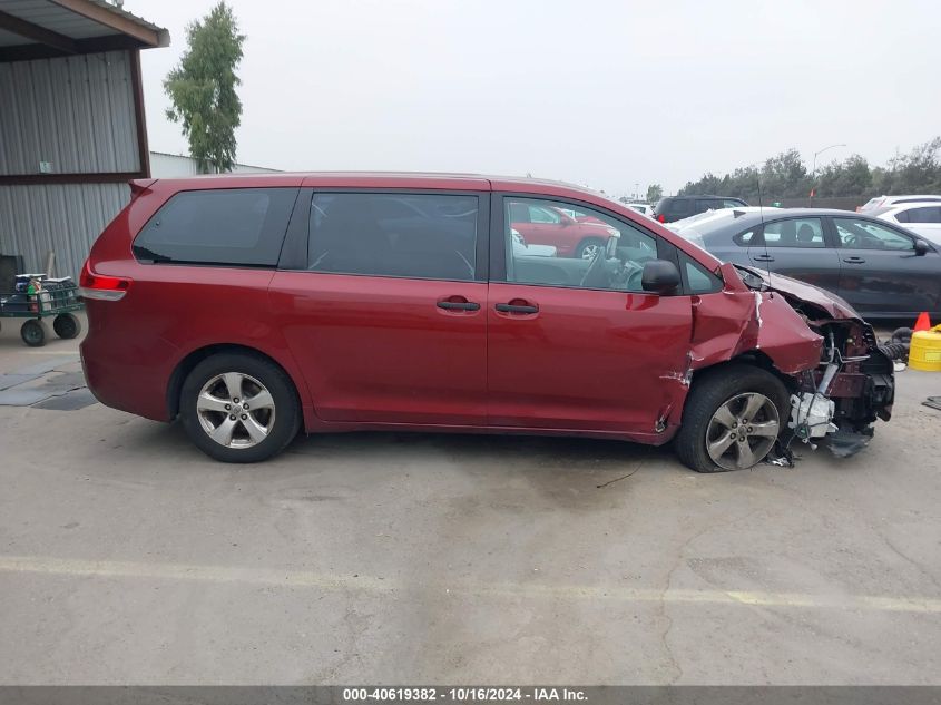 2013 Toyota Sienna L V6 7 Passenger VIN: 5TDZK3DC0DS285406 Lot: 40619382