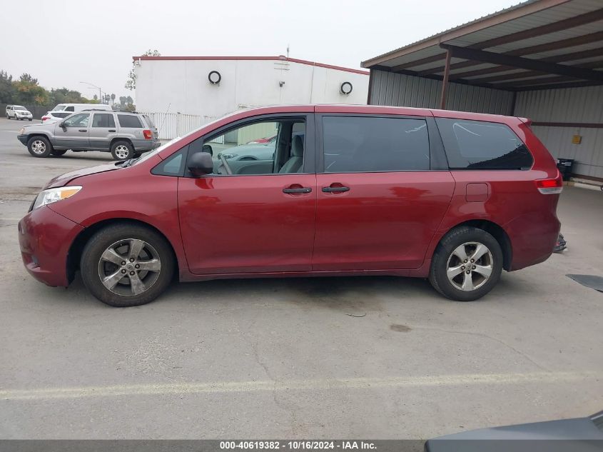 2013 Toyota Sienna L V6 7 Passenger VIN: 5TDZK3DC0DS285406 Lot: 40619382