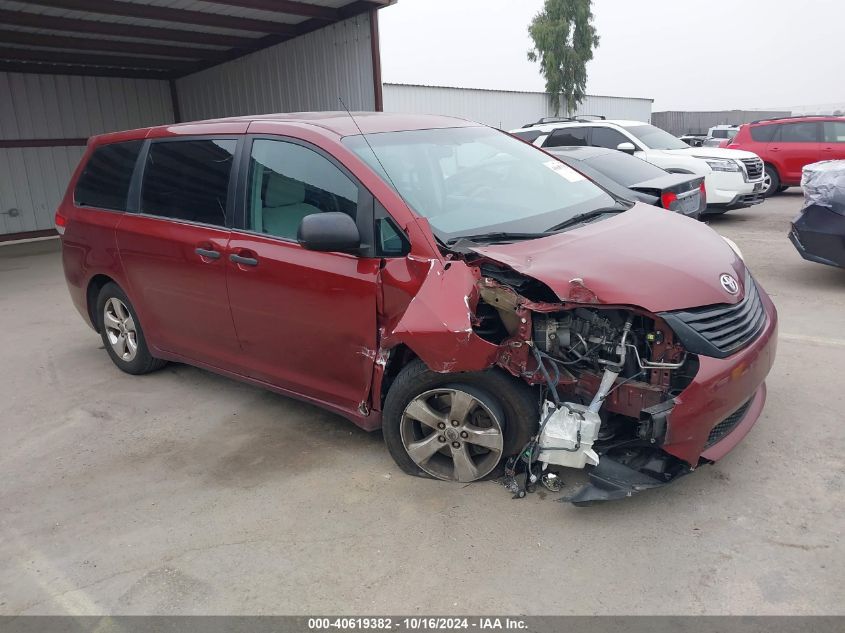 2013 Toyota Sienna L V6 7 Passenger VIN: 5TDZK3DC0DS285406 Lot: 40619382