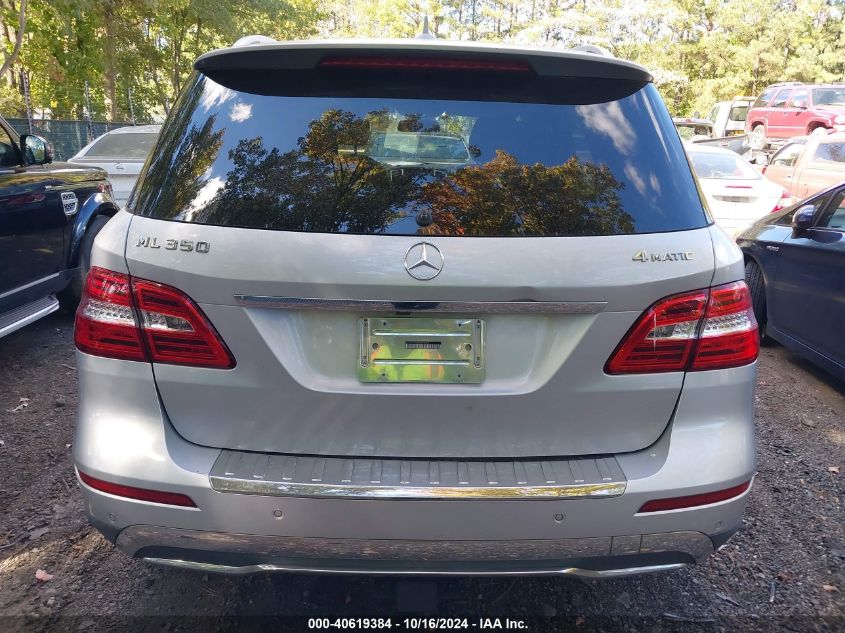 2013 Mercedes-Benz Ml 350 4Matic VIN: 4JGDA5HB8DA123350 Lot: 40619384