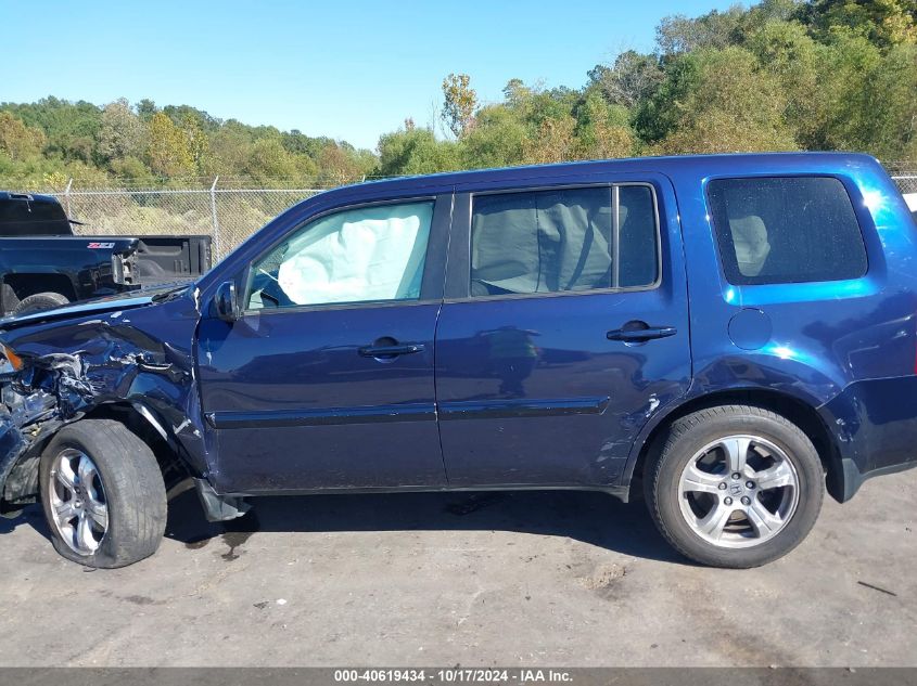 2013 Honda Pilot Ex-L VIN: 5FNYF3H66DB017906 Lot: 40619434