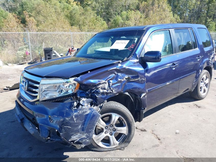 2013 Honda Pilot Ex-L VIN: 5FNYF3H66DB017906 Lot: 40619434