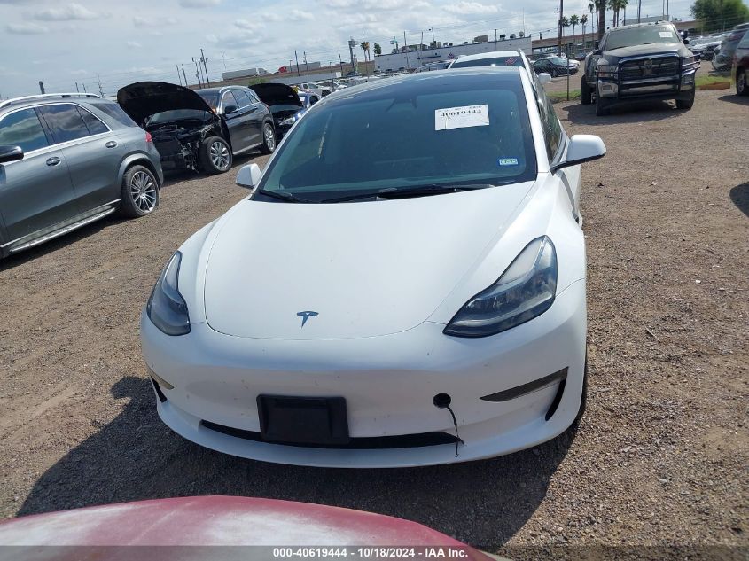 2023 Tesla Model 3 Rear-Wheel Drive VIN: 5YJ3E1EAXPF448604 Lot: 40619444