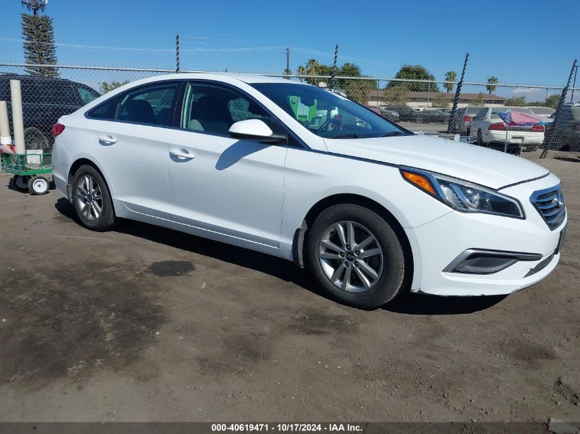 2016 Hyundai Sonata Se VIN: 5NPE24AF7GH332718 Lot: 40619471