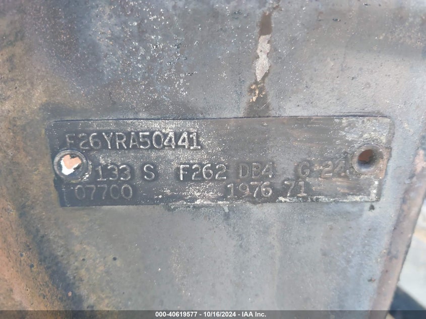 1976 Ford F250 VIN: F26YRA50441 Lot: 40619577