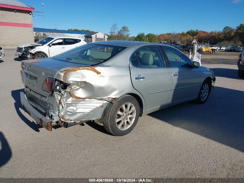 2004 Lexus Es 330 VIN: JTHBA30G845019584 Lot: 40619580