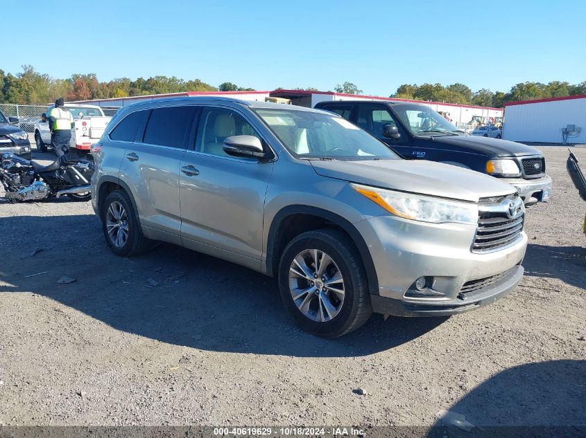 2014 TOYOTA HIGHLANDER XLE V6 - 5TDKKRFH0ES035520