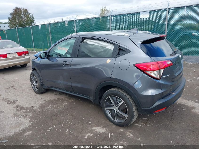 2022 Honda Hr-V Awd Ex VIN: 3CZRU6H52NM728514 Lot: 40619644