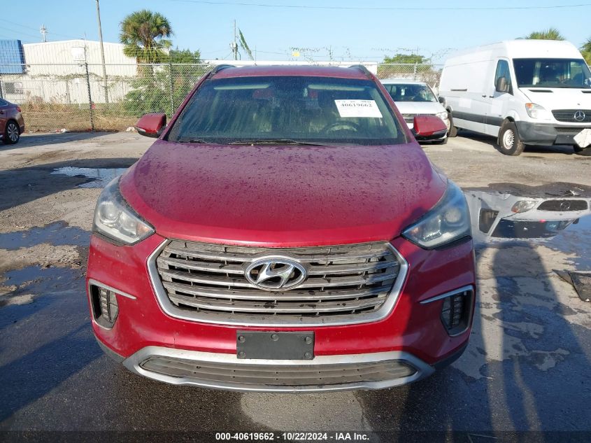 2017 Hyundai Santa Fe Se VIN: KM8SN4HF7HU183942 Lot: 40619662