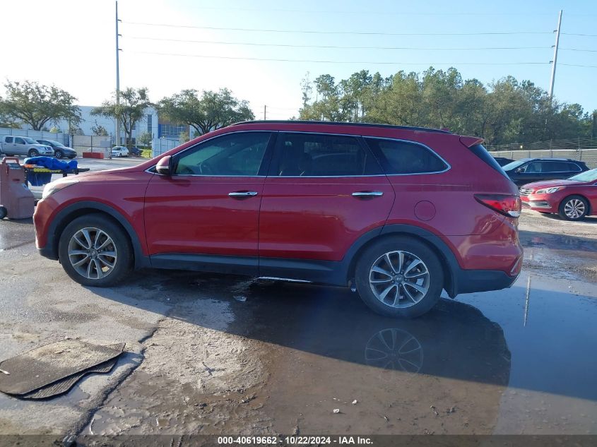 2017 Hyundai Santa Fe Se VIN: KM8SN4HF7HU183942 Lot: 40619662