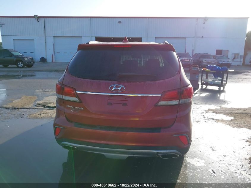 2017 Hyundai Santa Fe Se VIN: KM8SN4HF7HU183942 Lot: 40619662