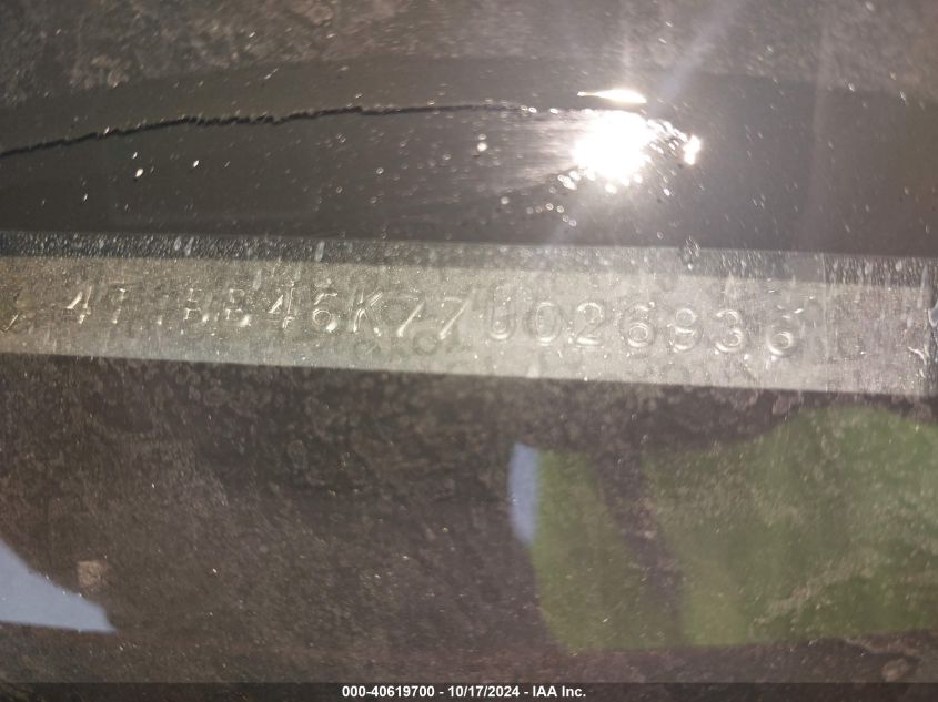 2007 Toyota Camry Hybrid VIN: 4T1BB46K77U026936 Lot: 40619700