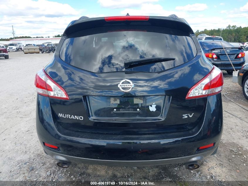 2012 Nissan Murano Sv VIN: JN8AZ1MU1CW102703 Lot: 40619749